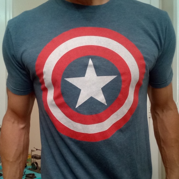 captain america slim fit t shirt